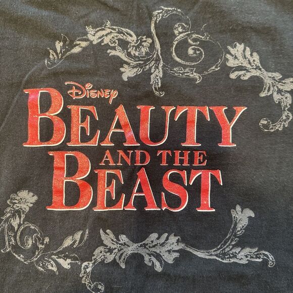 Vintage Men's Disney Beauty & The Beast Broadway Musical T Shirt Black Size XL - Picture 4 of 5